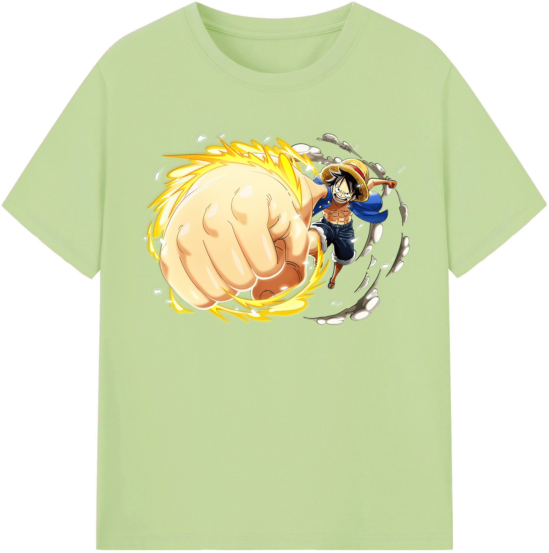 ワンピース モンキー・D・ルフィ ONE PIECE Monkey D. Luffy 綿100％半袖Tシャツ（フロントプリント）
